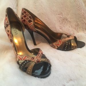 Guess  by Marciano Gold stud accent heels